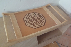 Plateau marqueté